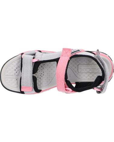 GEOX SANDALIAS CON VELCRO BLACK-GREY