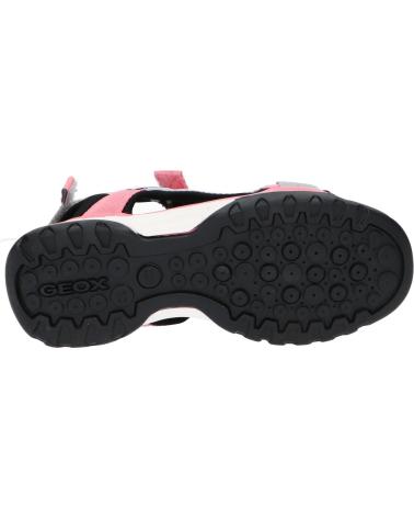 GEOX SANDALIAS CON VELCRO BLACK-GREY
