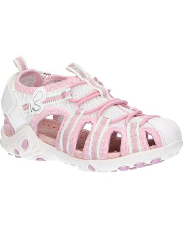 Sandálias de Menina GEOX J35GRA 0GNBC J SANDAL WHINBERRY C0406 WHITE-PINK