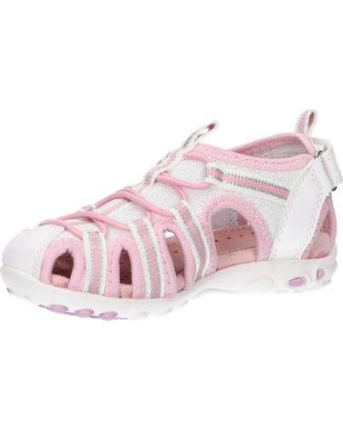 Sandálias de Menina GEOX J35GRA 0GNBC J SANDAL WHINBERRY C0406 WHITE-PINK