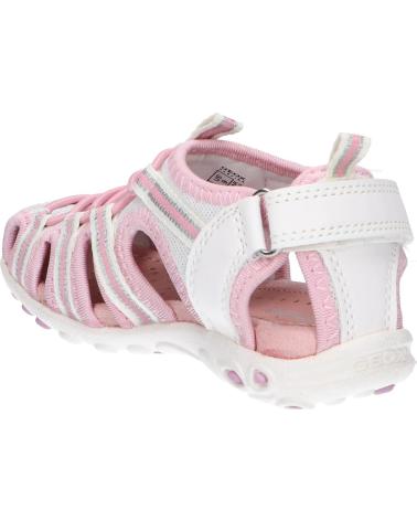 Sandálias de Menina GEOX J35GRA 0GNBC J SANDAL WHINBERRY C0406 WHITE-PINK
