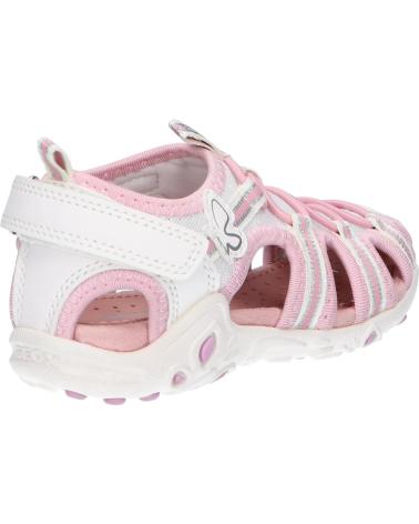 Sandálias de Menina GEOX J35GRA 0GNBC J SANDAL WHINBERRY C0406 WHITE-PINK