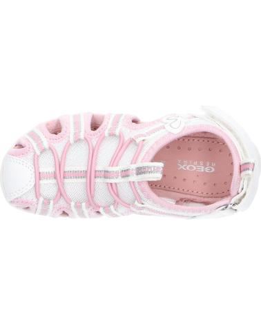 Sandálias de Menina GEOX J35GRA 0GNBC J SANDAL WHINBERRY C0406 WHITE-PINK