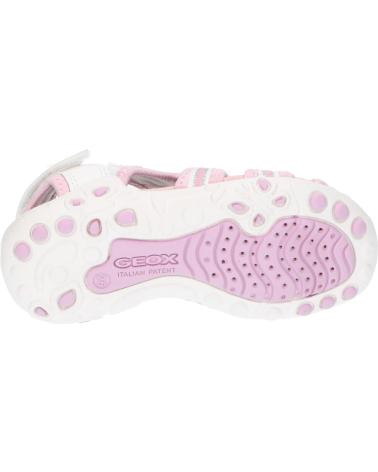 Sandálias de Menina GEOX J35GRA 0GNBC J SANDAL WHINBERRY C0406 WHITE-PINK