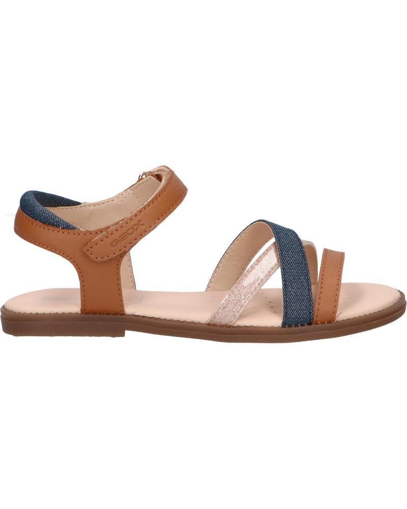 Sandali per Donna e Bambina GEOX J5235D 0BC09 J SANDAL KARLY C6N4B COGNAC-AVIO