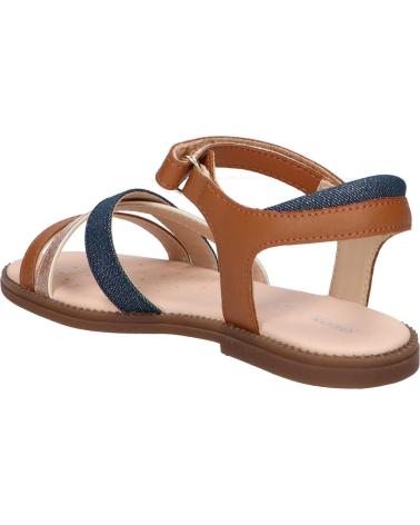 Sandali per Donna e Bambina GEOX J5235D 0BC09 J SANDAL KARLY C6N4B COGNAC-AVIO