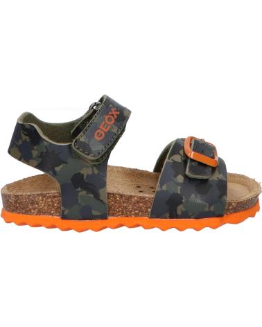 Sandales pour Garçon GEOX B922QA 00004 B SANDAL CHALKI C0623 MILITARY-ORANGE