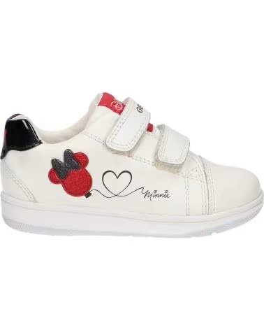 Sneaker für Mädchen und Junge GEOX B351HA 08502 B NEW FLICK C0050 WHITE-RED