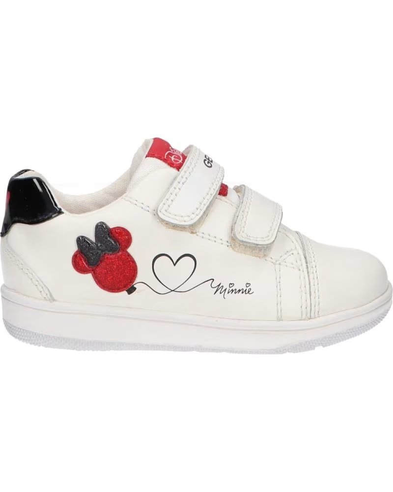 Sneaker für Mädchen und Junge GEOX B351HA 08502 B NEW FLICK C0050 WHITE-RED