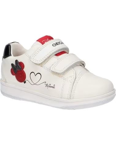 Sneaker für Mädchen und Junge GEOX B351HA 08502 B NEW FLICK C0050 WHITE-RED