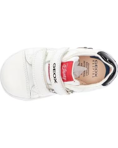 Sneaker für Mädchen und Junge GEOX B351HA 08502 B NEW FLICK C0050 WHITE-RED
