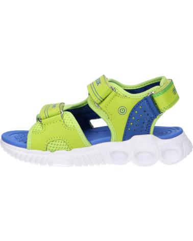 Sandali per Bambino GEOX J25GGA 014CE J SANDAL WROOM C0876 LIME-ROYAL