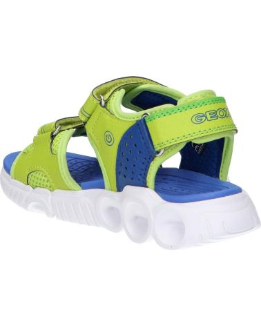 Sandali per Bambino GEOX J25GGA 014CE J SANDAL WROOM C0876 LIME-ROYAL