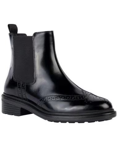 GEOX D WALK PLEASURE D36TGD BOTINES CHELSEA MUJER NEGROS NEGRO
