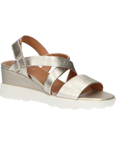 Woman Sandals GEOX SANDALIA CON CIERRE DE VELCRO Y CUNA GOLD