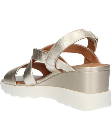 Woman Sandals GEOX SANDALIA CON CIERRE DE VELCRO Y CUNA GOLD