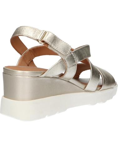Woman Sandals GEOX SANDALIA CON CIERRE DE VELCRO Y CUNA GOLD