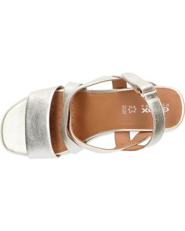 Woman Sandals GEOX SANDALIA CON CIERRE DE VELCRO Y CUNA GOLD