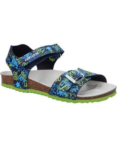 Sandálias de Menino GEOX J028LB 00004 J GHITA C0749 NAVY-LIME