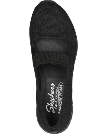 Bailarinas de Mujer SKECHERS MERCEDITAS MUJER SEAGER-CASUAL PARTY VARIOS 158110 NEGRO