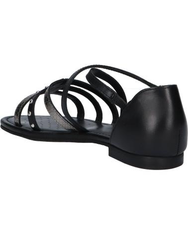 Woman and girl Sandals GEOX D25LXV 043N9 D SOZY C9244 BLACK-DK SILVER