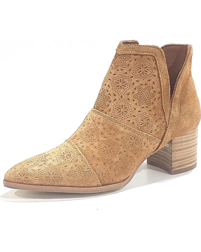 Botins de Mulher POPA BOTIN DE ANTE CON TACON Y SUELA DE CUERO