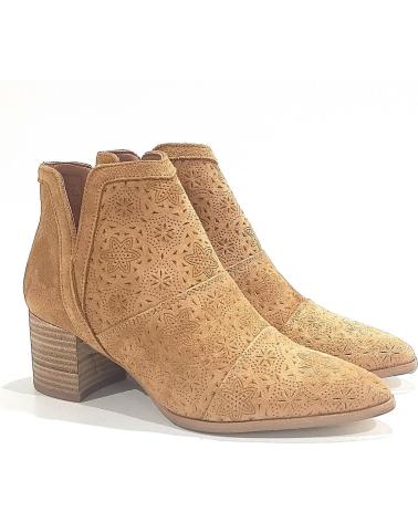 Botins de Mulher POPA BOTIN DE ANTE CON TACON Y SUELA DE CUERO