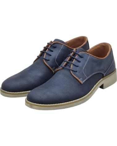 Zapatos de Hombre IMAC ZAPATOS PIEL AZULES CASUAL 2409-013 BLU CHIARO-BEIGE FIORE CERATO SCHIARENTE MAIALINO FODERA PEL