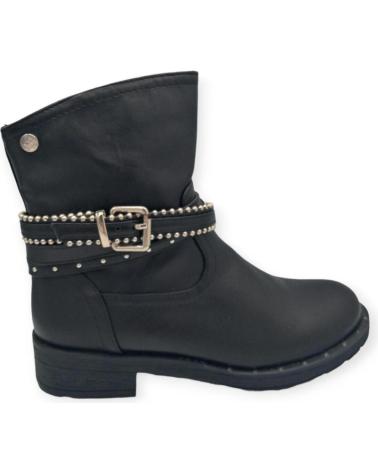 Bottines pour Femme XTI BOTIN PIEL ADORNO CORREA BOLAS PLATEADAS 48497 NEGRO