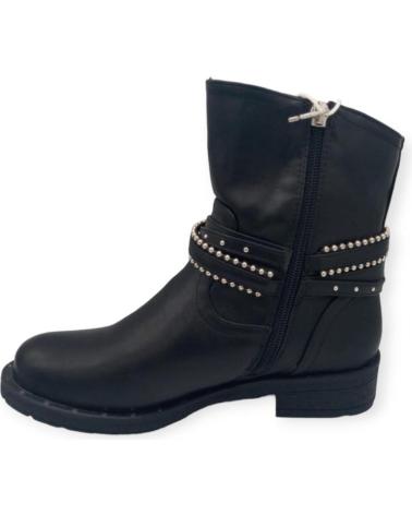Bottines pour Femme XTI BOTIN PIEL ADORNO CORREA BOLAS PLATEADAS 48497 NEGRO