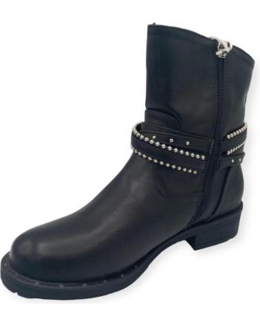 Bottines pour Femme XTI BOTIN PIEL ADORNO CORREA BOLAS PLATEADAS 48497 NEGRO
