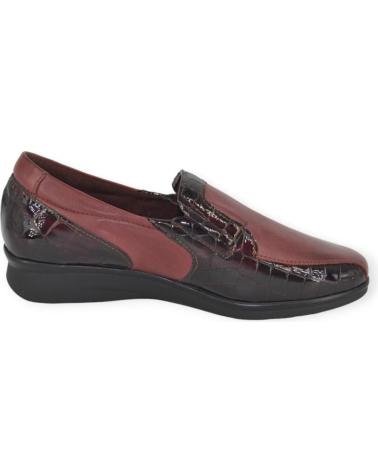 Scarpe per Donna PITILLOS ZAPATO PIEL BURDEOS 1002 ROJO