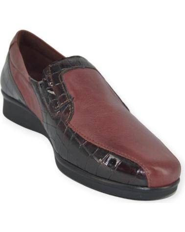 Scarpe per Donna PITILLOS ZAPATO PIEL BURDEOS 1002 ROJO