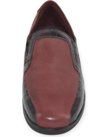 Scarpe per Donna PITILLOS ZAPATO PIEL BURDEOS 1002 ROJO