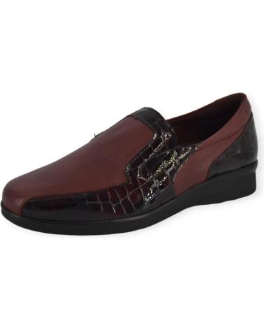 Scarpe per Donna PITILLOS ZAPATO PIEL BURDEOS 1002 ROJO