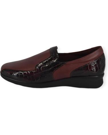 Scarpe per Donna PITILLOS ZAPATO PIEL BURDEOS 1002 ROJO