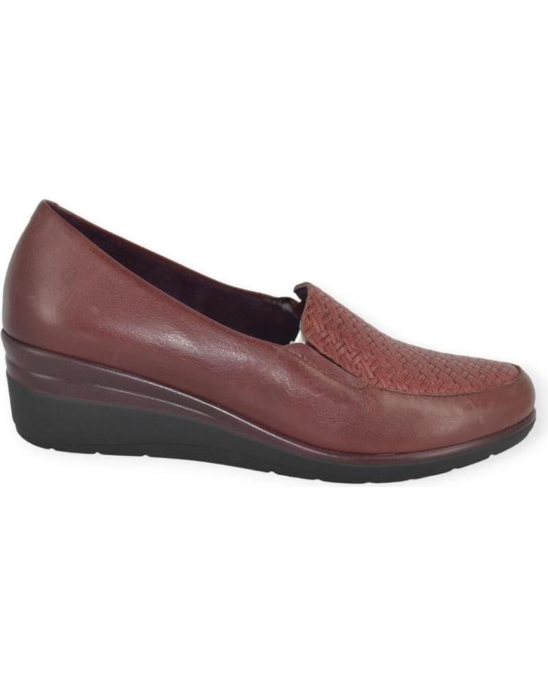 Chaussures pour Femme PITILLOS ZAPATO PIEL BURDEOS 1020 ROJO