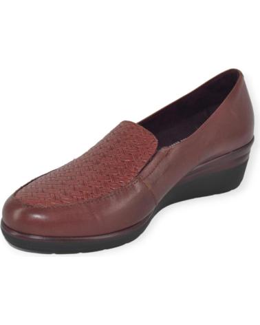 Chaussures pour Femme PITILLOS ZAPATO PIEL BURDEOS 1020 ROJO