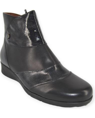 Botines de Mujer PITILLOS BOTIN PIEL ADORNOS CHAROL 2612 NEGRO