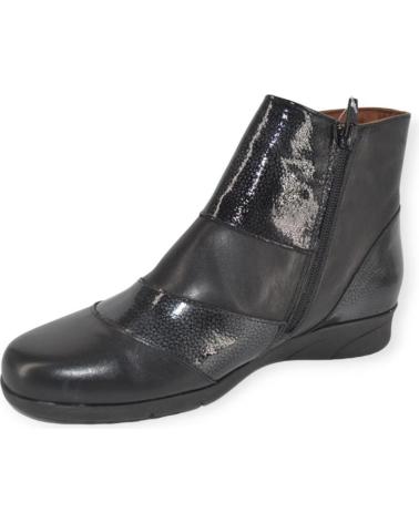 Botines de Mujer PITILLOS BOTIN PIEL ADORNOS CHAROL 2612 NEGRO