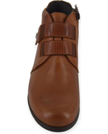 Botines de Mujer PITILLOS BOTIN CAMEL PIEL VELCRO Y CREMALLERA PITILLO 2732 MARRóN