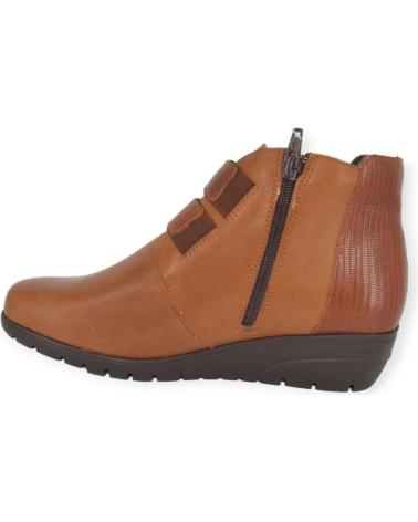 Botines de Mujer PITILLOS BOTIN CAMEL PIEL VELCRO Y CREMALLERA PITILLO 2732 MARRóN