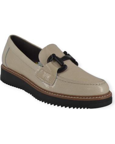 Schuhe für Damen PITILLOS MOCASIN PIEL CHAROL CREMA PITILLO 5392 GRIS