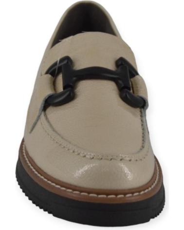 Schuhe für Damen PITILLOS MOCASIN PIEL CHAROL CREMA PITILLO 5392 GRIS