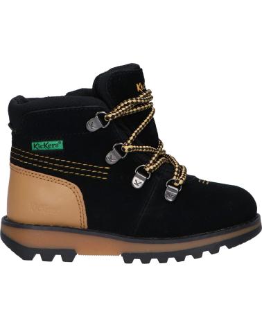 Botines de Niña y Niño KICKERS 878760-10 KICKNATURE 83 NOIR JAUNE