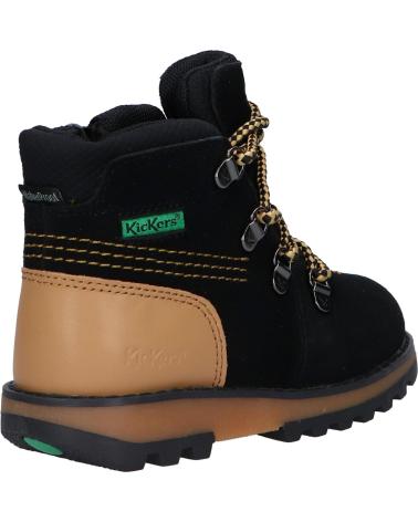 Botins de Menina e Menino KICKERS 878760-10 KICKNATURE 83 NOIR JAUNE