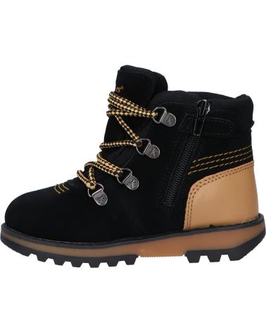 Botins de Menina e Menino KICKERS 878760-10 KICKNATURE 83 NOIR JAUNE