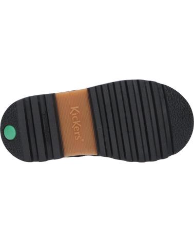 Botins de Menina e Menino KICKERS 878760-10 KICKNATURE 83 NOIR JAUNE