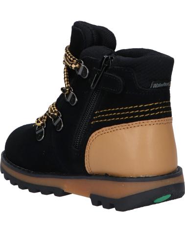 Botins de Menina e Menino KICKERS 878760-10 KICKNATURE 83 NOIR JAUNE