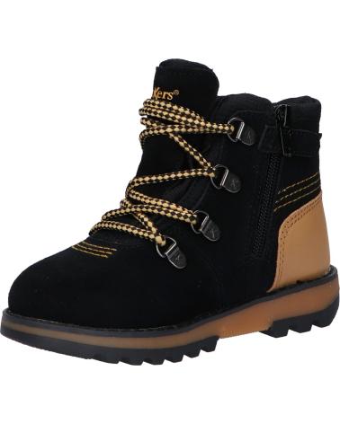 Botins de Menina e Menino KICKERS 878760-10 KICKNATURE 83 NOIR JAUNE